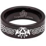 Celtic Raven Style 2 Tungsten Carbide Ring