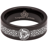 Viking Wolf Tungsten Carbide Ring