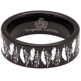 Feather Tungsten Carbide Ring