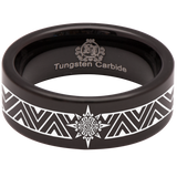 Mayan Tungsten Carbide Ring
