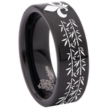 Fleur de lis Tungsten Carbide Ring