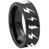 Lightning Bolt Tungsten Carbide Ring