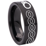 Handcuff Tungsten Carbide Ring
