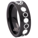 Sunburst Tungsten Carbide Ring