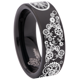 Steampunk Clock Tungsten Carbide Ring