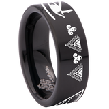Eye of Horus Tungsten Carbide Ring