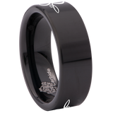Infinity Cross Tungsten Carbide Ring