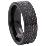 Geometric Wolf Style 2 Tungsten Carbide Ring