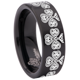 Shamrock Cross Tungsten Carbide Ring
