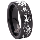 Lotus Tungsten Carbide Ring