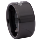 Ethiopian Cross Tungsten Carbide Ring