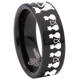 Cat Lovers Tungsten Carbide Ring