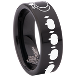 Pumpkin Tungsten Carbide Ring