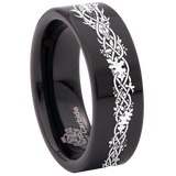 Dragon Knot Celtic Ornament Tungsten Carbide Ring