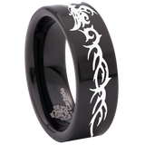 Tribal Butterfly Tungsten Carbide Ring