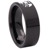 Buck and Doe Moonlight Tungsten Carbide Ring