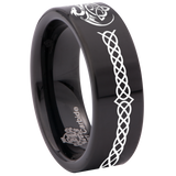 Celtic Dragon Infinity Knot Tungsten Carbide Ring