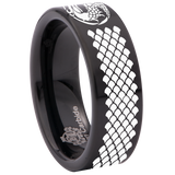 Dragon Scale Tungsten Carbide Ring