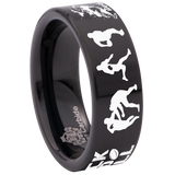 Rugby Tungsten Carbide Ring