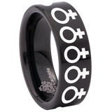 Venus Symbol Tungsten Carbide Ring