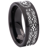 Triple Hare Celtic Tungsten Carbide Ring