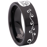 Sugar Skull Tungsten Carbide Ring