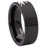 Rampant Lion Tungsten Carbide Ring