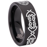 Celtic Dragonfly Tungsten Carbide Ring