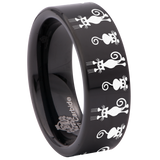 Falling Cat Tungsten Carbide Ring