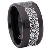 Celtic Cross Knot Shield Tungsten Carbide Ring