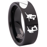 Skateboard Tungsten Carbide Ring