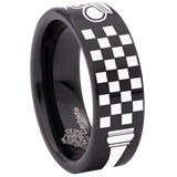 Chess Queen Couple Tungsten Carbide Ring