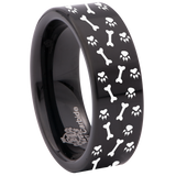 Dog Bones and Paws Tungsten Carbide Ring