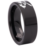 Firefighter Skull Tungsten Carbide Ring
