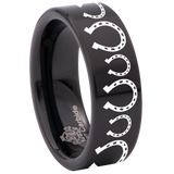Horseshoe Tungsten Carbide Ring