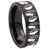 Feather Tungsten Carbide Ring