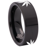Cannabis Tungsten Carbide Ring