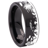 Sea Coral Tungsten Carbide Ring