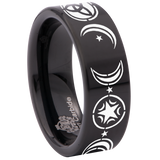 Triple Moon Tungsten Carbide Ring