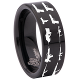Guns Tungsten Carbide Ring