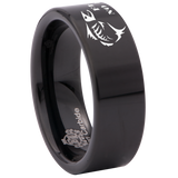 Fear No Fish Tungsten Carbide Ring