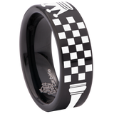 Chess King Couple Tungsten Carbide Ring