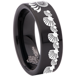 Seashell Tungsten Carbide Ring