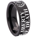 Don't Tread On Me Liberty or Death Tungsten Carbide Ring