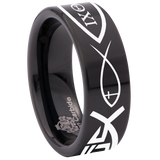 Ichthys Tungsten Carbide Ring