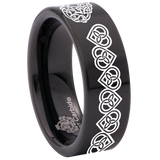 Celtic Heart Tungsten Carbide Ring