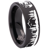 Nature Landscape Tungsten Carbide Ring
