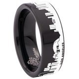 Los Angeles Skyline Tungsten Carbide Ring