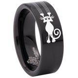 Cat Scratch Tungsten Carbide Ring