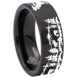 Moose Scenery Tungsten Carbide Ring